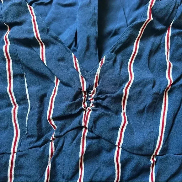 Abercrombie Striped V Neck Crop Tank - Picture 4 of 4